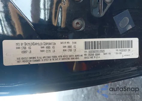 2005 Dodge Srt4 z USA, uszkodzony, nr VIN 1B3ES66S55D125525